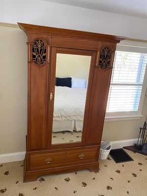 19th Century Armoire Cabinet by "Greenlands Ltd Hereford"