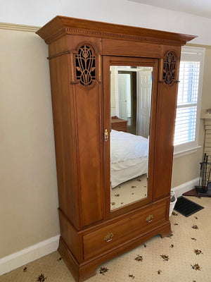 19th Century Armoire Cabinet by "Greenlands Ltd Hereford"