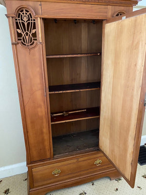 19th Century Armoire Cabinet by "Greenlands Ltd Hereford"