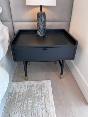 *BRAND NEW Pair of Home Societe Black Nighstands w/1 Drawer (*Retail value $1400)
