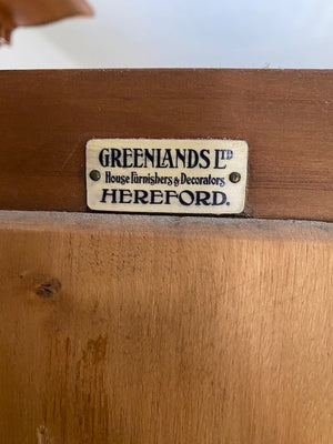 19th Century Armoire Cabinet by "Greenlands Ltd Hereford"
