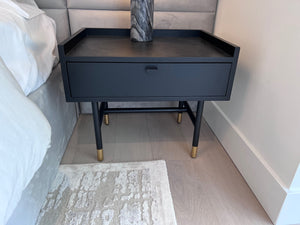 *BRAND NEW Pair of Home Societe Black Nighstands w/1 Drawer (*Retail value $1400)