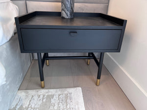 *BRAND NEW Pair of Home Societe Black Nighstands w/1 Drawer (*Retail value $1400)