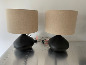 2 West Elm Asymmetry Ceramic Table Lamp (*BRAND NEW)