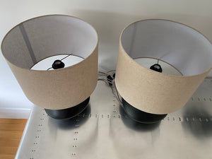 2 West Elm Asymmetry Ceramic Table Lamp (*BRAND NEW)