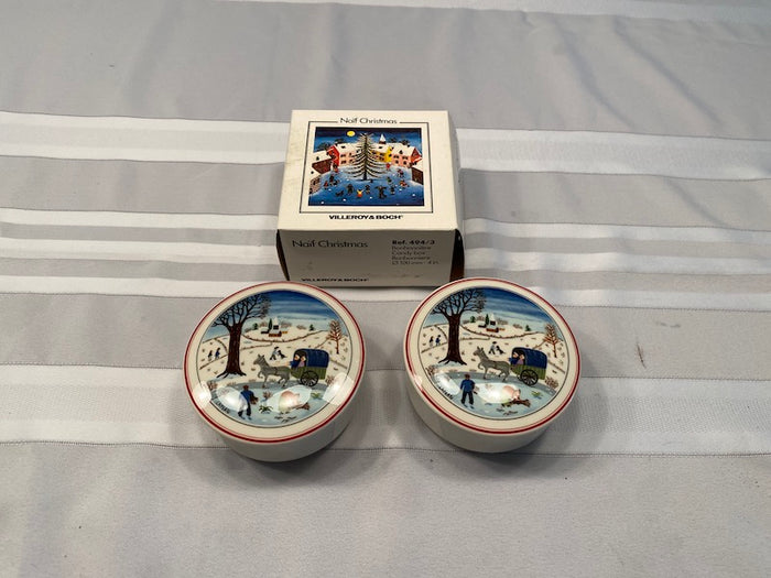 Villeroy & Boch Naif Christmas Trinket Box Lot