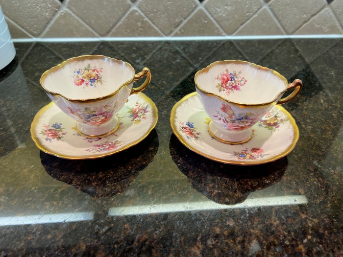 2 Hammersley 'Lady Patricia' Howard Sprays- Cup & Saucer