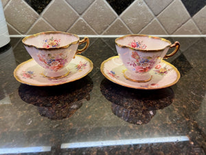 2 Hammersley 'Lady Patricia' Howard Sprays- Cup & Saucer