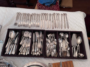 Birks Regency Plate Flatware Set "Queen Mary"- Service for 12