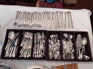 Birks Regency Plate Flatware Set "Queen Mary"- Service for 12