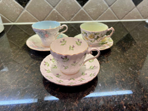 3 Aynsley Cups & Saucers
