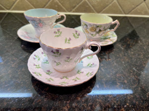 3 Aynsley Cups & Saucers