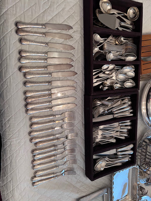 Birks Regency Plate Flatware Set "Queen Mary"- Service for 12