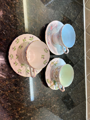 3 Aynsley Cups & Saucers