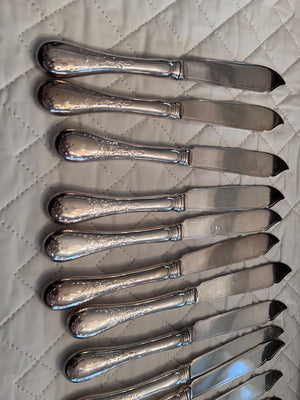 Birks Regency Plate Flatware Set "Queen Mary"- Service for 12