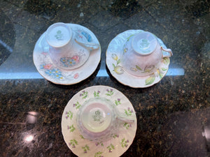 3 Aynsley Cups & Saucers