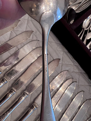 Birks Regency Plate Flatware Set "Queen Mary"- Service for 12