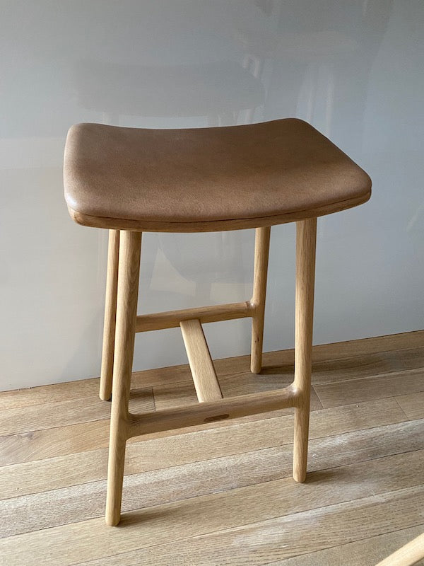 BRAND NEW Article Esse Canyon Tan Light Oak Counter Stool (*5 Available)