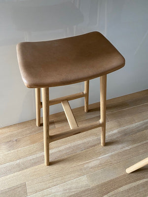 BRAND NEW Article Esse Canyon Tan Light Oak Counter Stool (*5 Available)