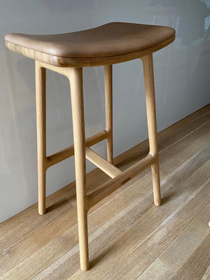 BRAND NEW Article Esse Canyon Tan Light Oak Counter Stool (*5 Available)