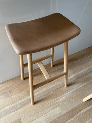 BRAND NEW Article Esse Canyon Tan Light Oak Counter Stool (*5 Available)