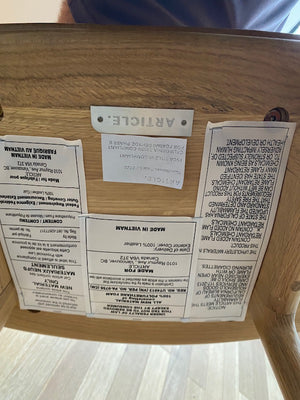 BRAND NEW Article Esse Canyon Tan Light Oak Counter Stool (*5 Available)