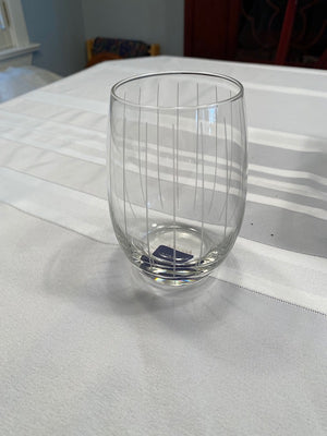 "Cheers" by Mikasa- Set of 8 Stemless Wine Glasses- BRAND NEW
