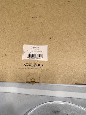 2 Brand New "Kosta Boda" Grape Cheese Plates