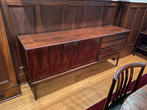 Danish MCM Rosewood Credenza by Maurice Villency