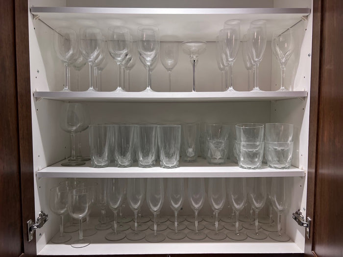 Wine/Water/Champagne/Tumbler Glassware Lot
