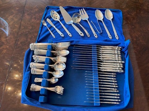 'Royal Danish' by International Sterling Silver Flatware Set- Service for 12 (117 Pieces)