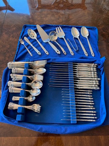 'Royal Danish' by International Sterling Silver Flatware Set- Service for 12 (117 Pieces)