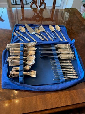 'Royal Danish' by International Sterling Silver Flatware Set- Service for 12 (117 Pieces)
