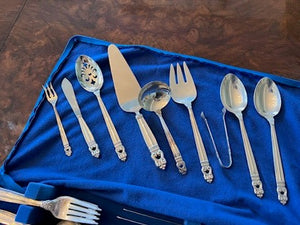 'Royal Danish' by International Sterling Silver Flatware Set- Service for 12 (117 Pieces)