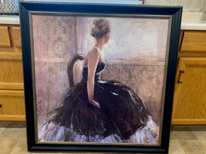 The Bombay Company- Marilyn Bridges 'Girl in Dress' Framed Art Print