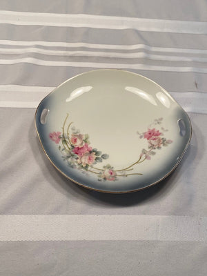 PV Vessra Germany Floral Open Handle Serving Plate