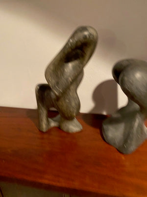 2 Signed Soapstone Sculptures