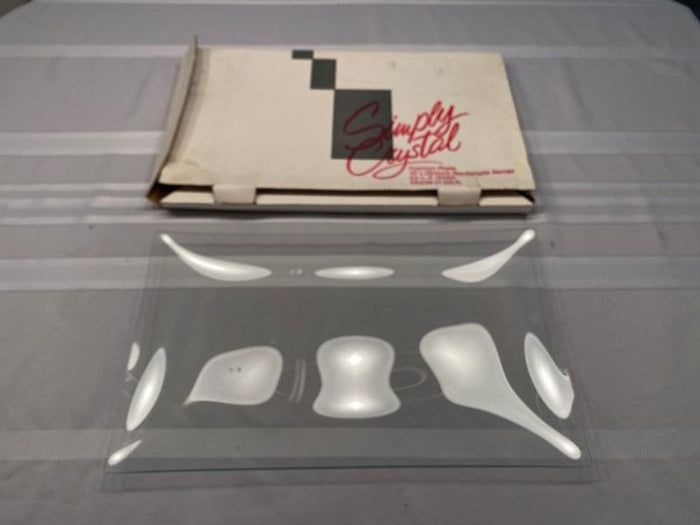 Vintage L.E. Smith Glass Co Simply Crystal Fashion Plate