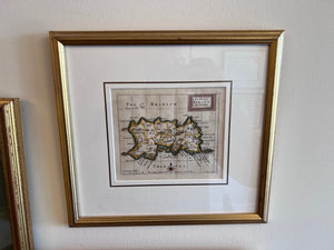 Antique Print of 'The Island of Jarsey' by John Seller