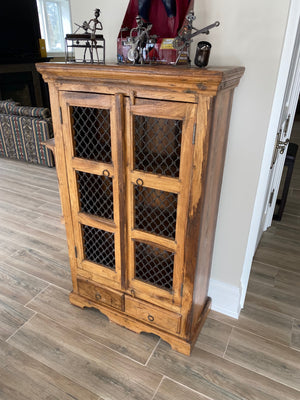 Live Edge Solid Bookcase/Cabinet Made in Mexico