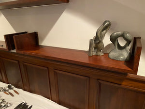 3 MCM Rosewood Floating Shelves