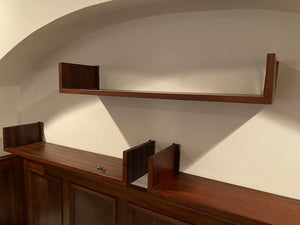 3 MCM Rosewood Floating Shelves