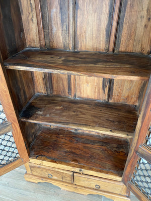 Live Edge Solid Bookcase/Cabinet Made in Mexico