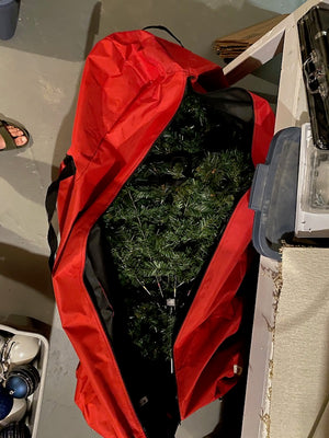 7ft Indoor Christmas Tree with Decorative Ornaments