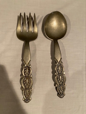 David Andersen Sturt Tinn D-A T252 Norse Norway Pewter Serving Utensils
