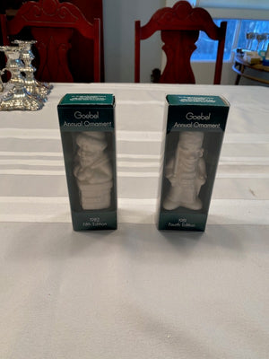 Goebel Annual Ornaments- (1981 Fourth Edition & 1982 Fifth Edition)