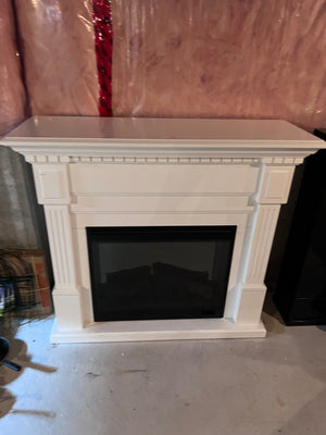 Dimplex Essex Electric Fireplace With White Mantel