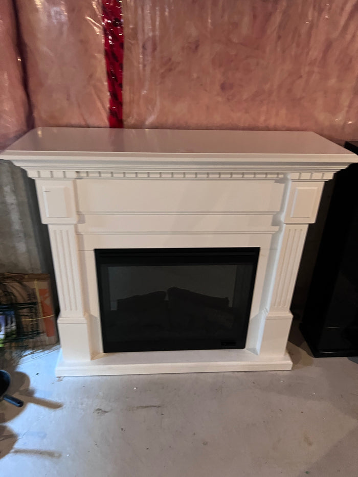 Dimplex Essex Electric Fireplace With White Mantel