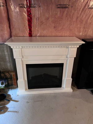 Dimplex Essex Electric Fireplace With White Mantel