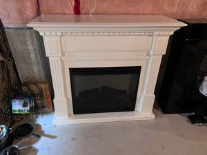 Dimplex Essex Electric Fireplace With White Mantel
